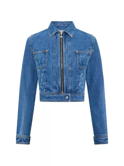 Fendi Denim cotton jacket available on Tessabit Luxury Boutique