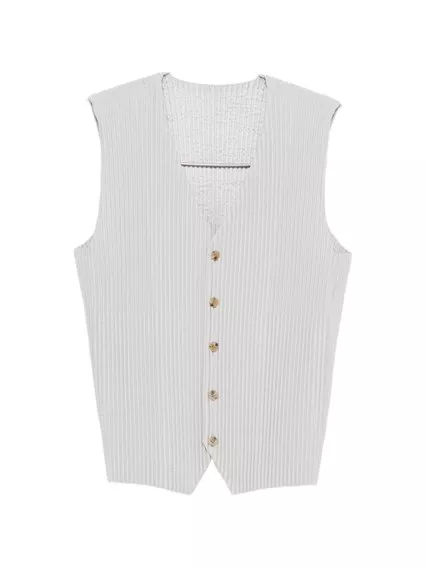 Homme plisse' issey miyake Pleated v-necked vest available on