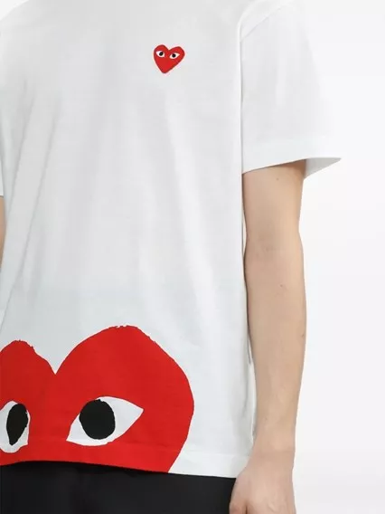 Comme des garçons play Cotton t-shirt available on Tessabit Luxury