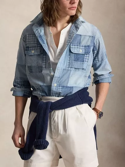 Polo ralph lauren Shirt with patches available on Tessabit Luxury